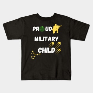 Proud Military Child For Military Military Family Kids T-Shirt